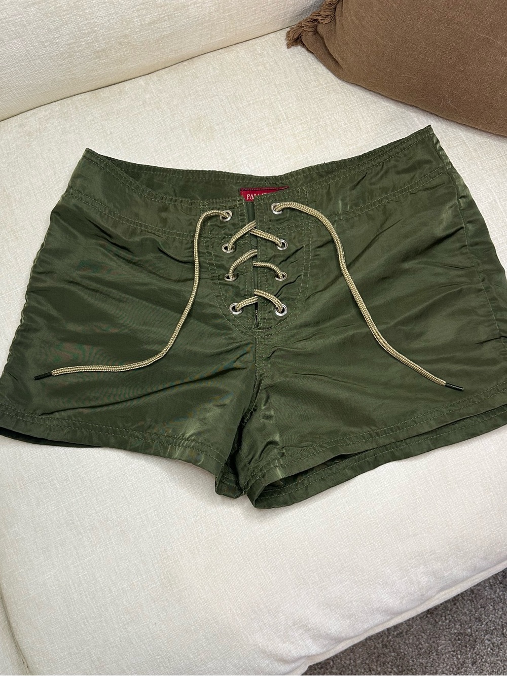 Palmettos Y2K Olive Green Women’s Board Shorts